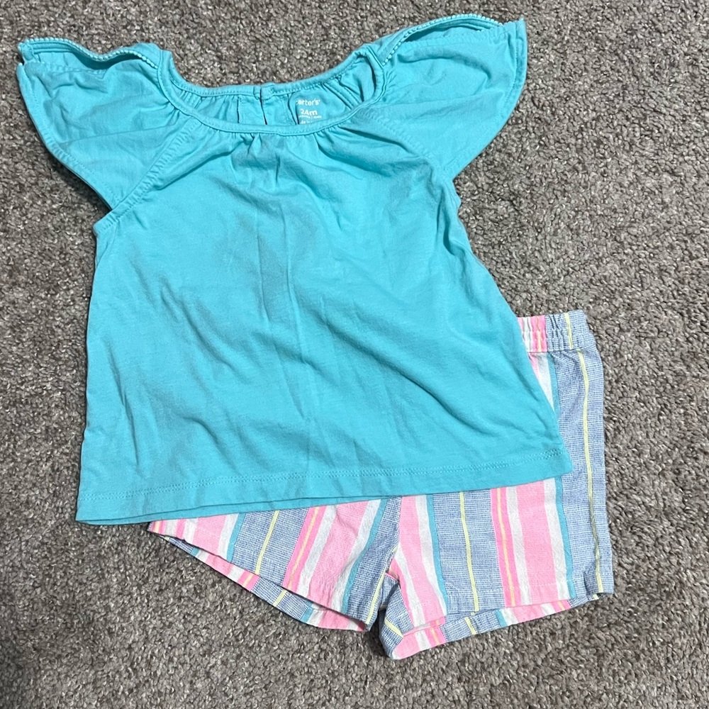 Carters Girls Toddler Matching Set 24m